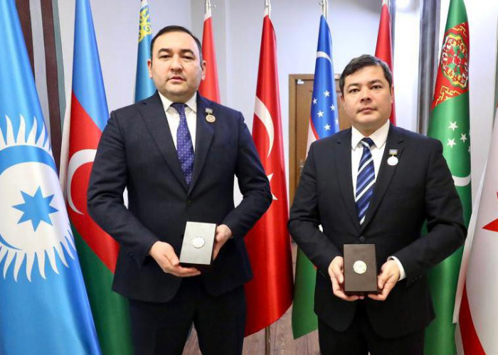 Employees of the Organization of Turkic States Secretariat awarded with Badges of Honour 