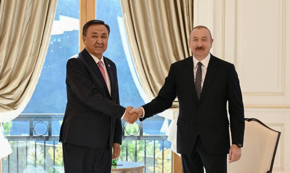 Azerbaycan Cumhuriyeti Cumhurbaşkanı, Türk Devletleri Teşkilatı Genel Sekreterini kabul etti